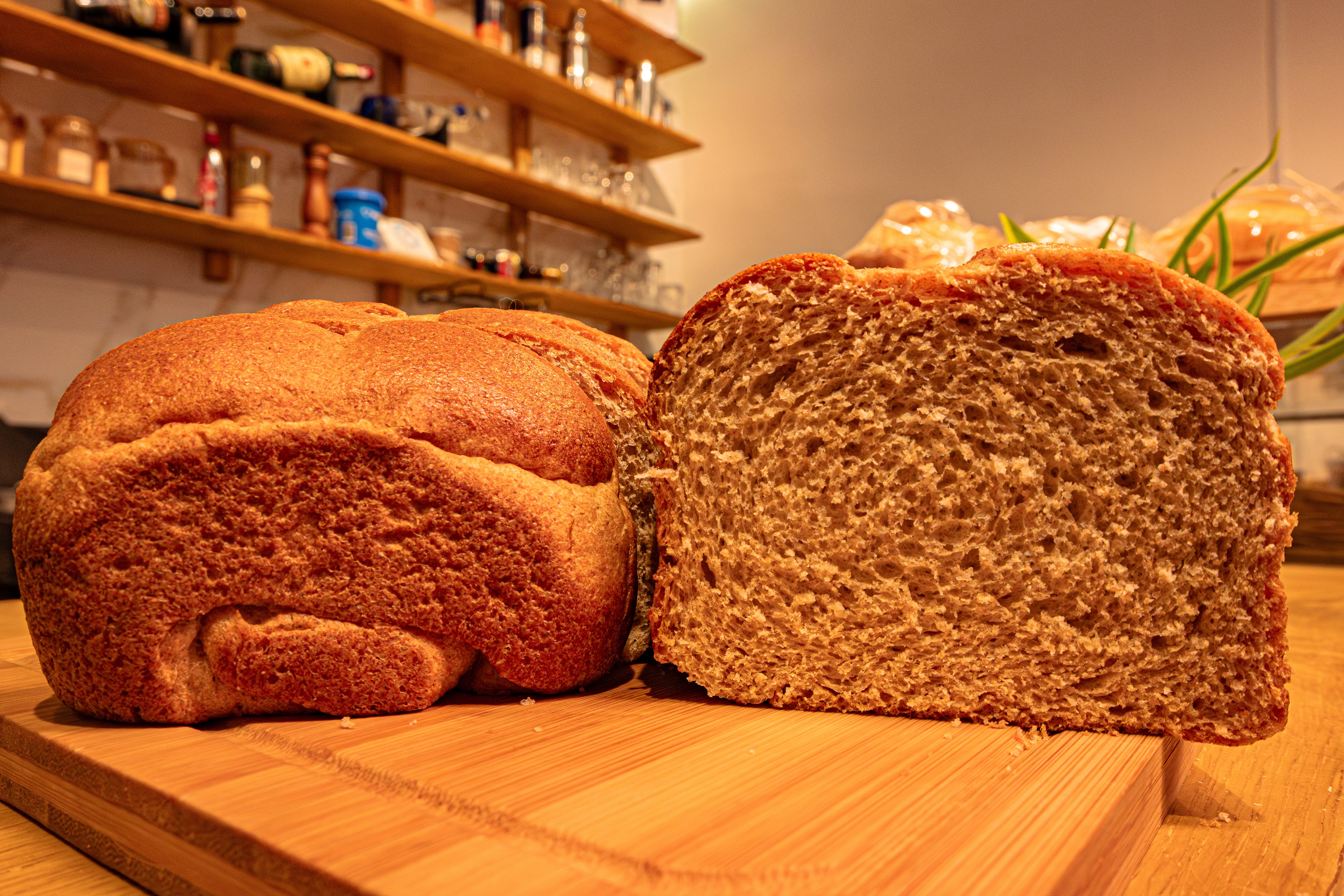 Pão macio 100% integral